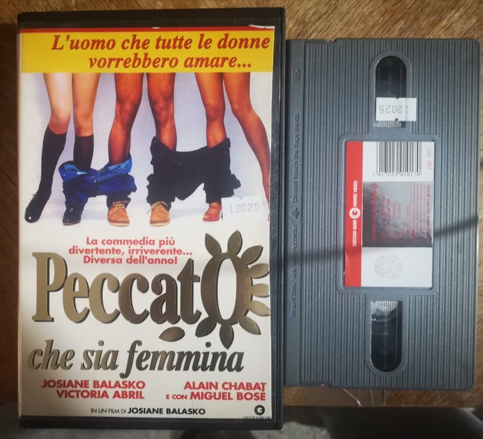 TeknoFilm - VHS (Copertina tagliata) – PECCATO CHE SIA FEMMINA di Josiane Balasko (1995) - CECCHI GORI HOME VIDEO (INEDITO IN DVD)