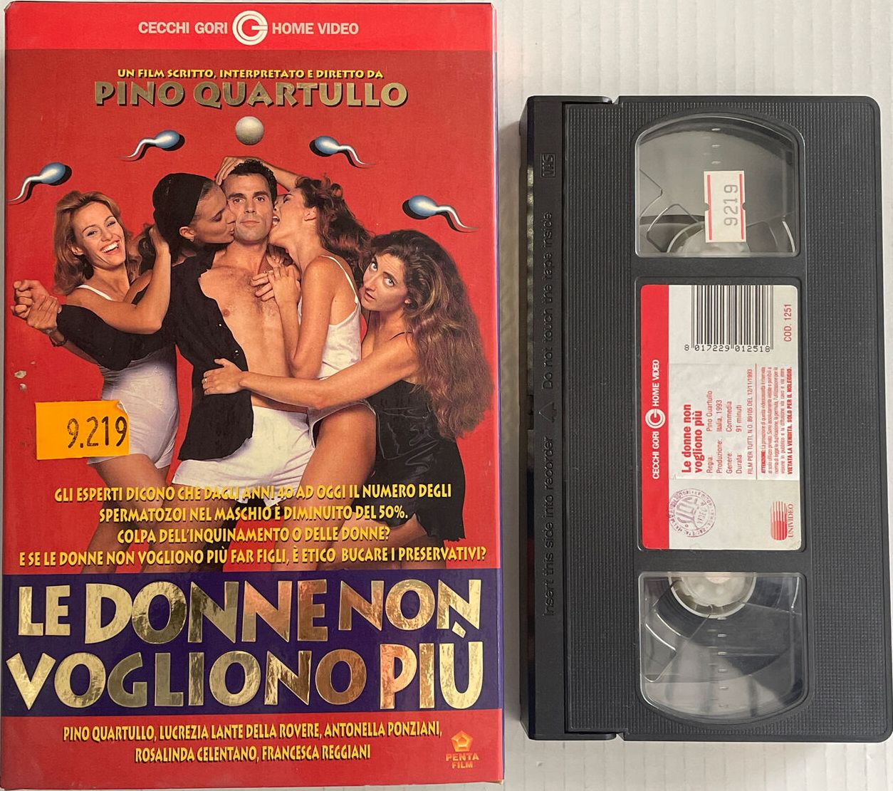 TeknoFilm - VHS – LE DONNE NON VOGLIONO PIU' di Pino Quartullo (1993) - CECCHI GORI HOME VIDEO (INEDITO IN DVD)