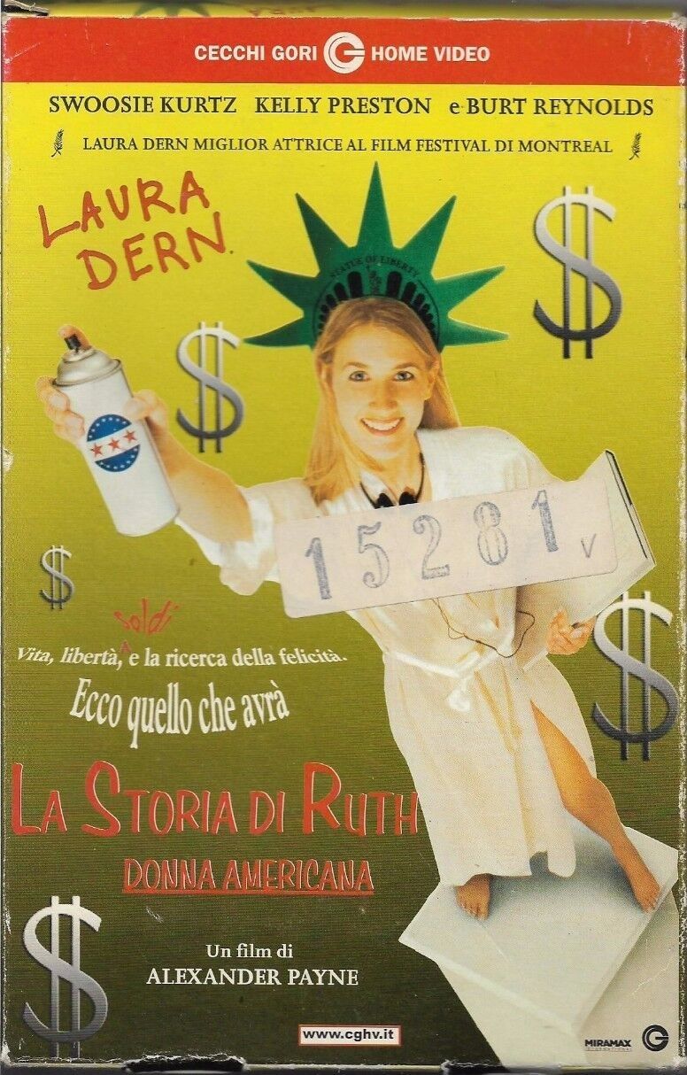 TeknoFilm - VHS – LA STORIA DI RUTH - DONNA AMERICANA di Alexander Payne (1996) - CECCHI GORI HOME VIDEO (INEDITO IN DVD)