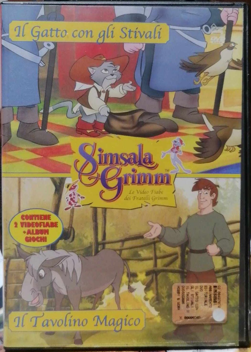 TeknoFilm - DVD - SIMSALA GRIMM - IL GATTO CON GLI STIVALI + IL TAVOLINO MAGICO (2002) - HOBBY & WORK