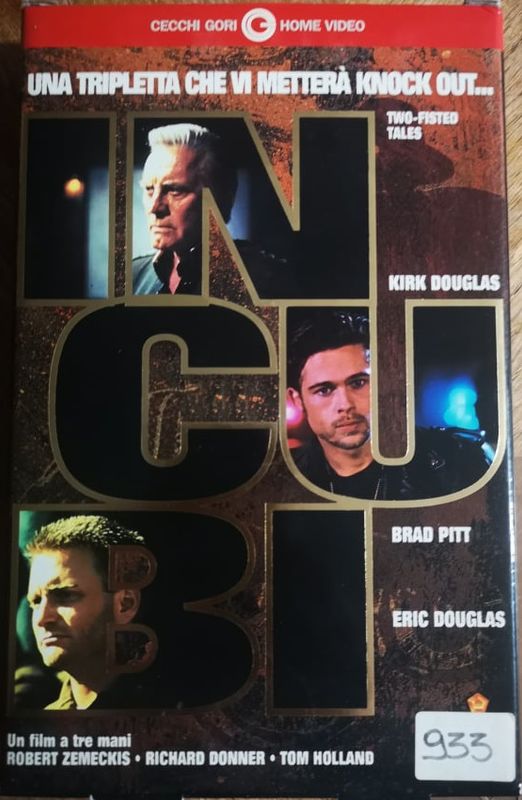 TeknoFilm - VHS – INCUBI: 3 Episodi ( Corsa verso la morte + Duello fantasma + L'ultimo coraggio) di R. Donner, T. Holland e R. Zemeckis (1991) - CECCHI GORI HOME VIDEO (INEDITO IN DVD) TeknoFilm - VHS – INCUBI: 3 Episodi ( Corsa verso la morte + Duello fantasma + L'ultimo coraggio) di R. Donner, T. Holland e R. Zemeckis (1991) - CECCHI GORI HOME VIDEO (INEDITO IN DVD)
