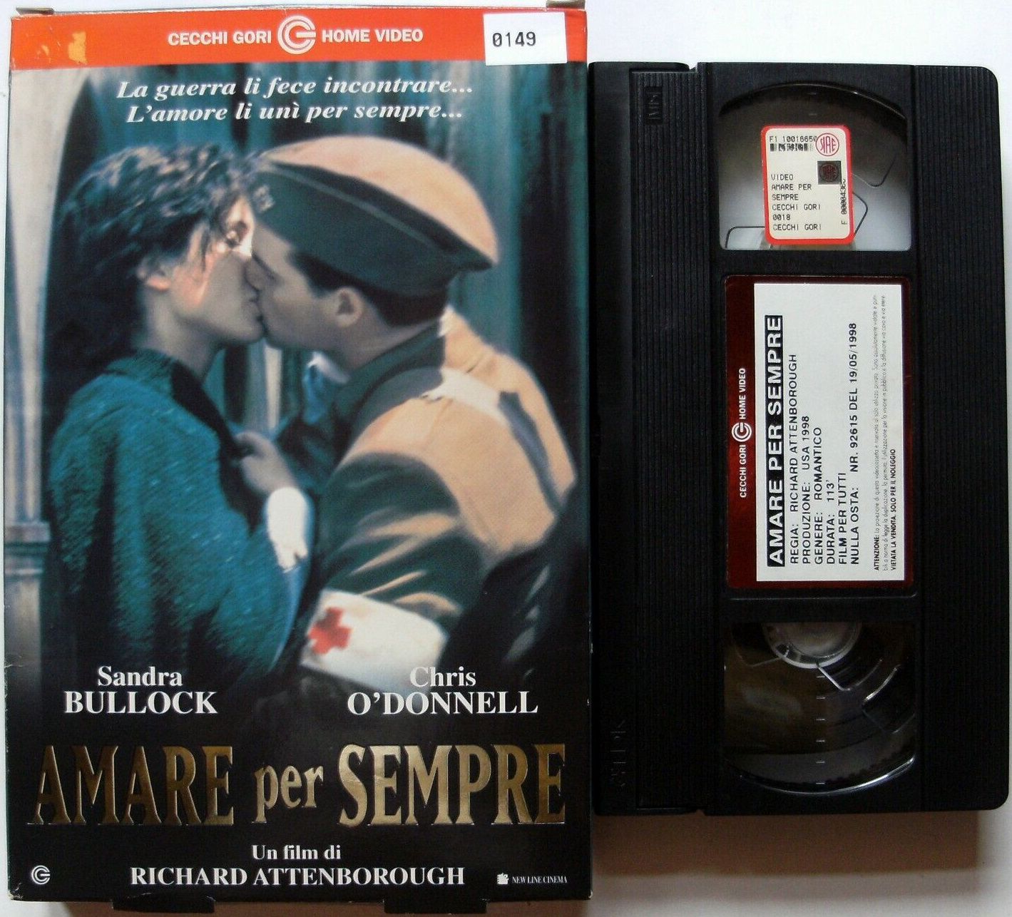 TeknoFilm - VHS – AMARE PER SEMPRE di Richard Attenborough (1996) - CECCHI GORI HOME VIDEO (INEDITO IN DVD)