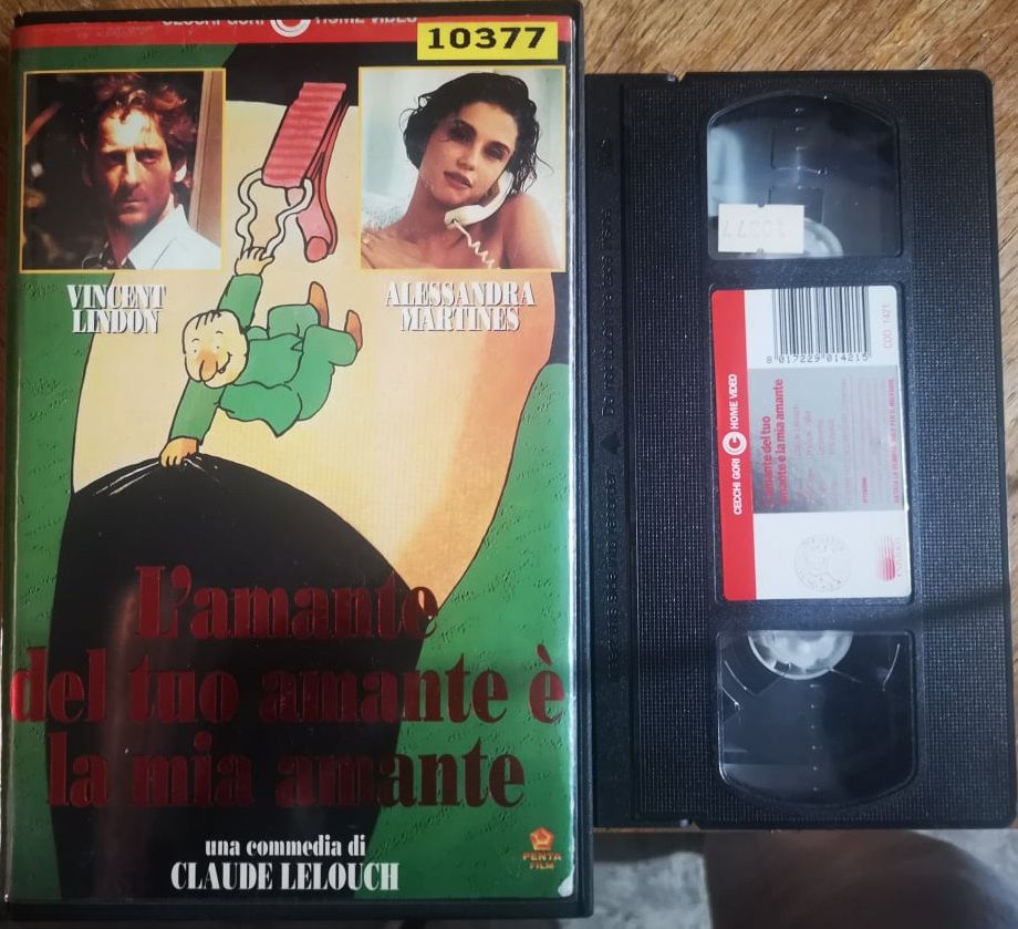 TeknoFilm - VHS (Copertina tagliata) – L'AMANTE DEL TUO AMANTE E' LA MIA AMANTE di Claude Lelouch (1993) - CECCHI GORI HOME VIDEO (INEDITO IN DVD)