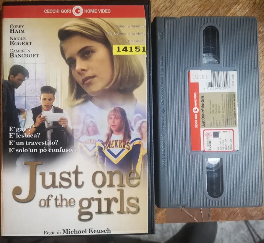 TeknoFilm - VHS (Copertina tagliata) – JUST ONE OF THE GIRLS di Michael Keusch (1993) - CECCHI GORI HOME VIDEO (INEDITO IN DVD)