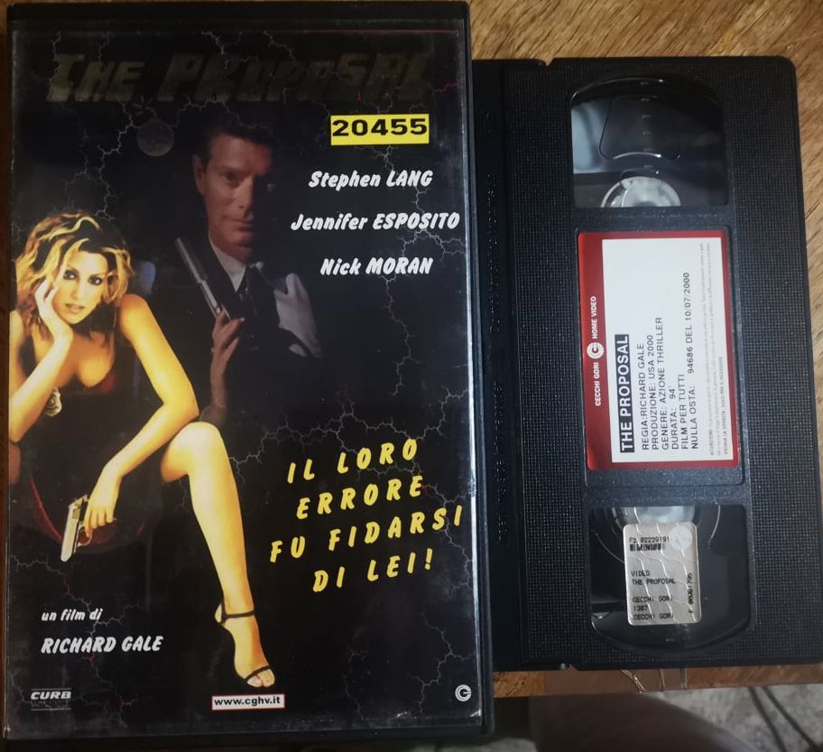 TeknoFilm - VHS (Copertina tagliata) – THE PROPOSAL di Richard Gale (2000) - CECCHI GORI HOME VIDEO (INEDITO IN DVD)