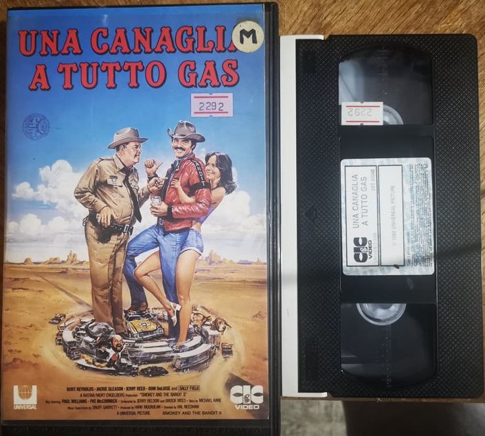 TeknoFilm - VHS – UNA CANAGLIA A TUTTO GAS di Hal Needham (1980) - CIC (INEDITO IN DVD)