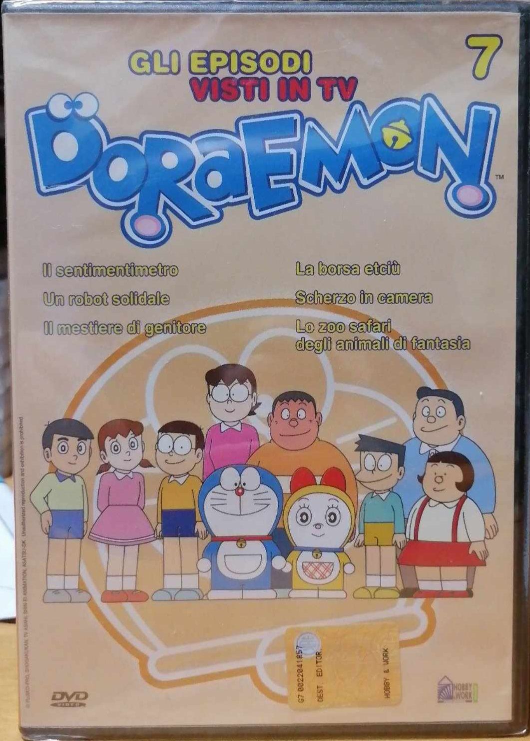TeknoFilm - DVD – DORAEMON Vol. 07 - Stagione 1 Episodi 37 - 38 - 39 - 40 - 41 - 42 (1979) - HOBBY & WORK