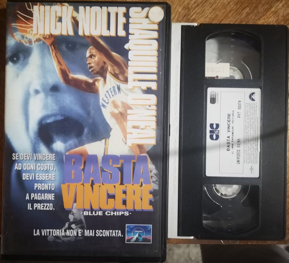 TeknoFilm - VHS (1° Stampa) – BASTA VINCERE - BLUE CHIPS di William Friedkin (1994) - CIC (INEDITO IN DVD)