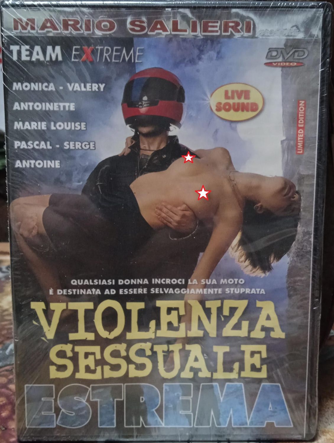 TeknoFilm - DVD (Limited Edition) – Mario Salieri - VIOLENZA SESSUALE ESTREMA - SIRIO