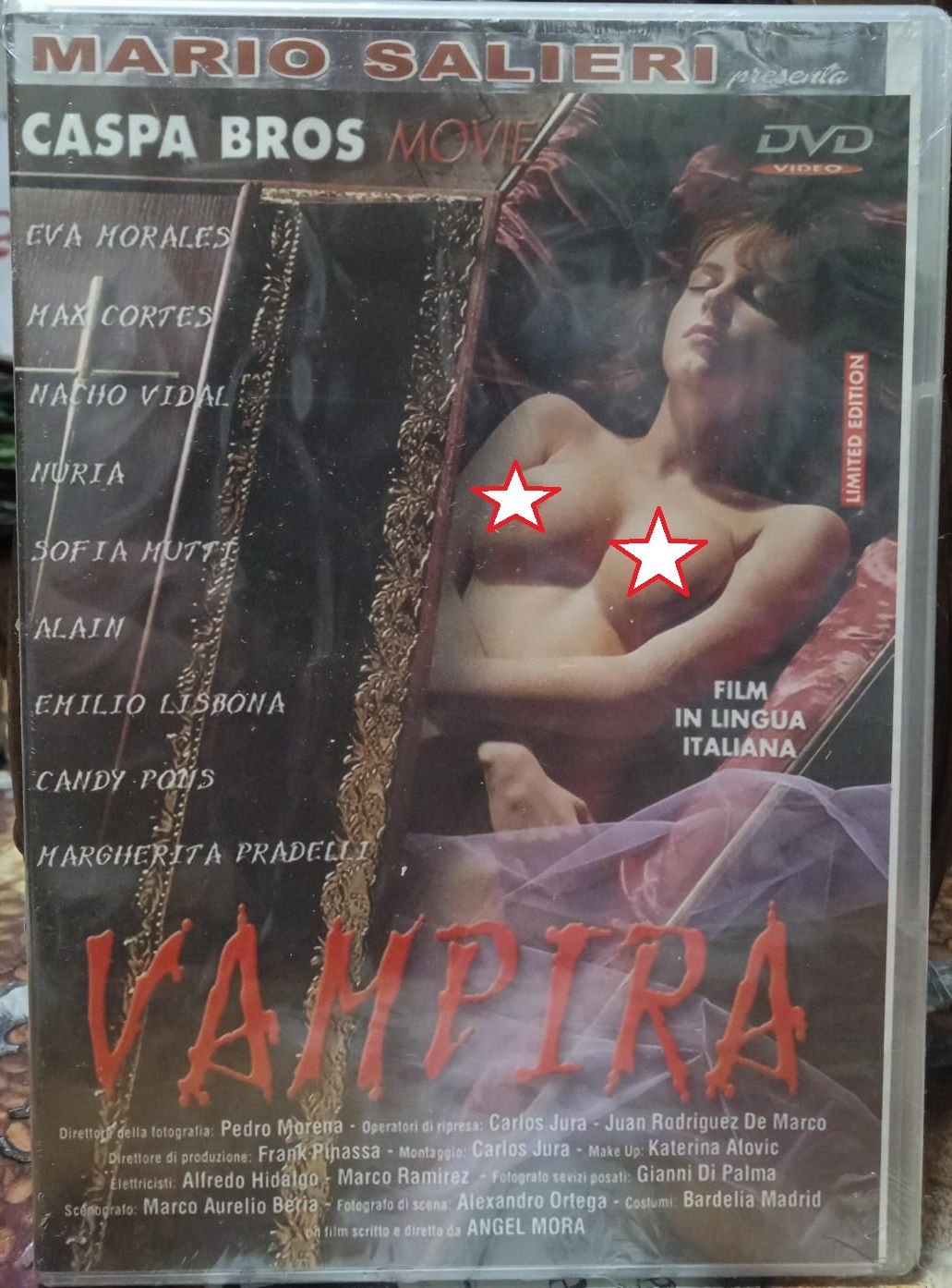 TeknoFilm - DVD (Limited Edition) – Mario Salieri - VAMPIRA di Angel Mora con Nacho Vidal - SIRIO