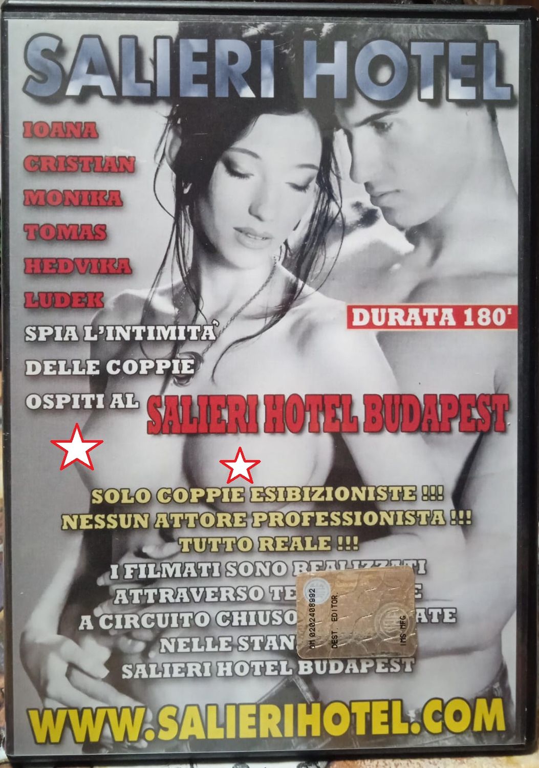 TeknoFilm - DVD – Mario Salieri - SALIERI HOTEL BUDAPEST (Couple) - SALIERI TEAM