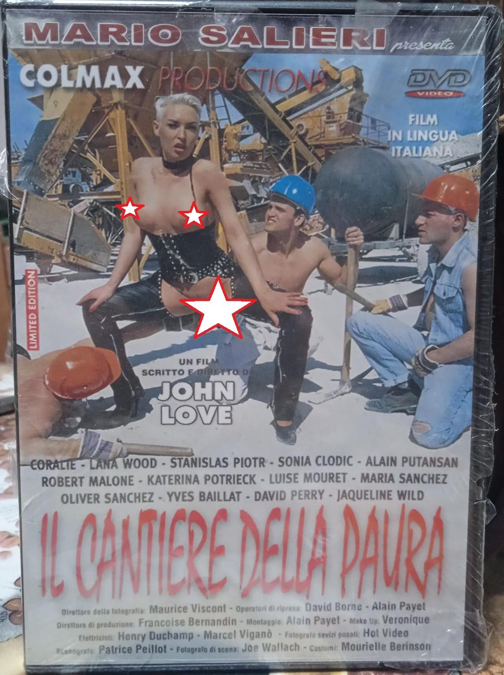 TeknoFilm - DVD (Limited Edition) – Mario Salieri - IL CANTIERE DELLA PAURA di John Love - SIRIO