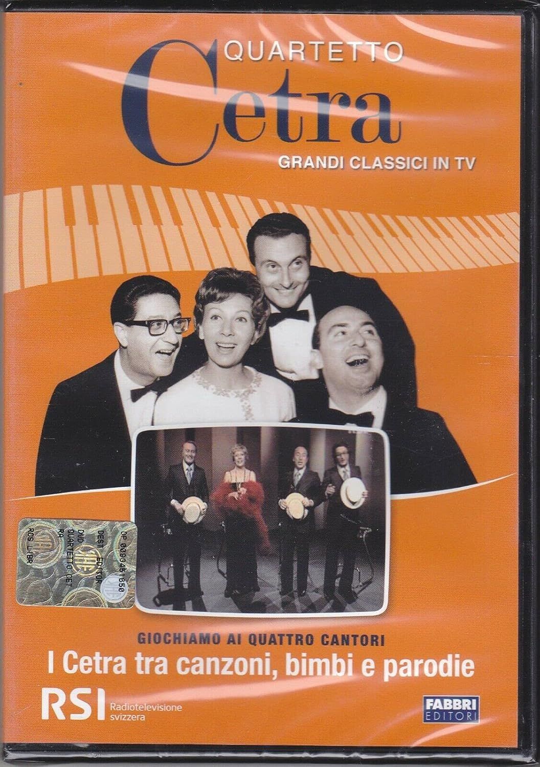 TeknoFilm - DVD - QUARTETTO CETRA - I CETRA TRA CANZONI, BIMBI E PARODIE (1975) - FABBRI EDITORI TeknoFilm - DVD - QUARTETTO CETRA - I CETRA TRA CANZONI, BIMBI E PARODIE (1975) - FABBRI EDITORI