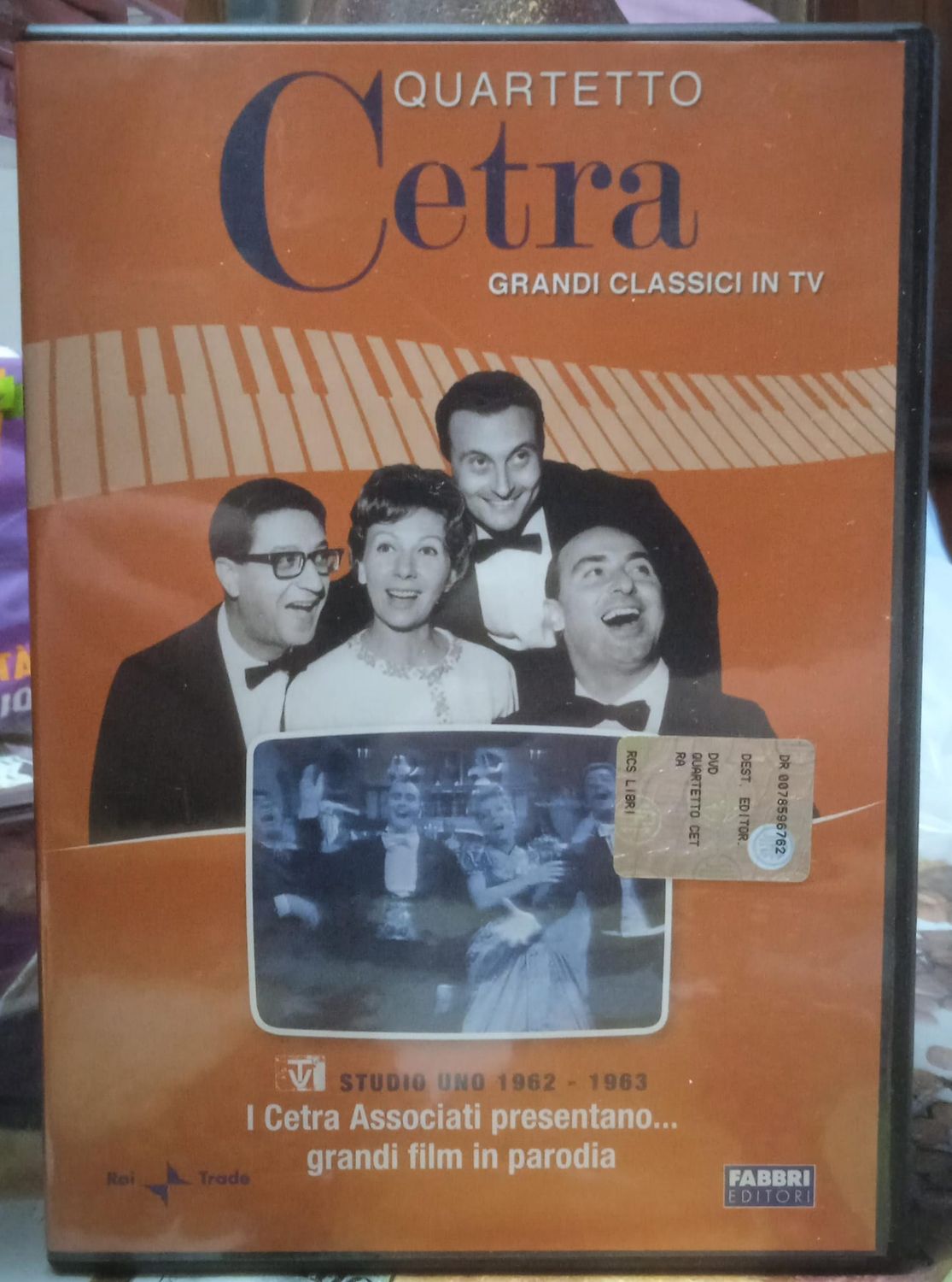 TeknoFilm - DVD - QUARTETTO CETRA - I CETRA PRESENTANO GRANDI FILM IN PARODIA (1962) - FABBRI EDITORI TeknoFilm - DVD - QUARTETTO CETRA - I CETRA PRESENTANO GRANDI FILM IN PARODIA (1962) - FABBRI EDITORI