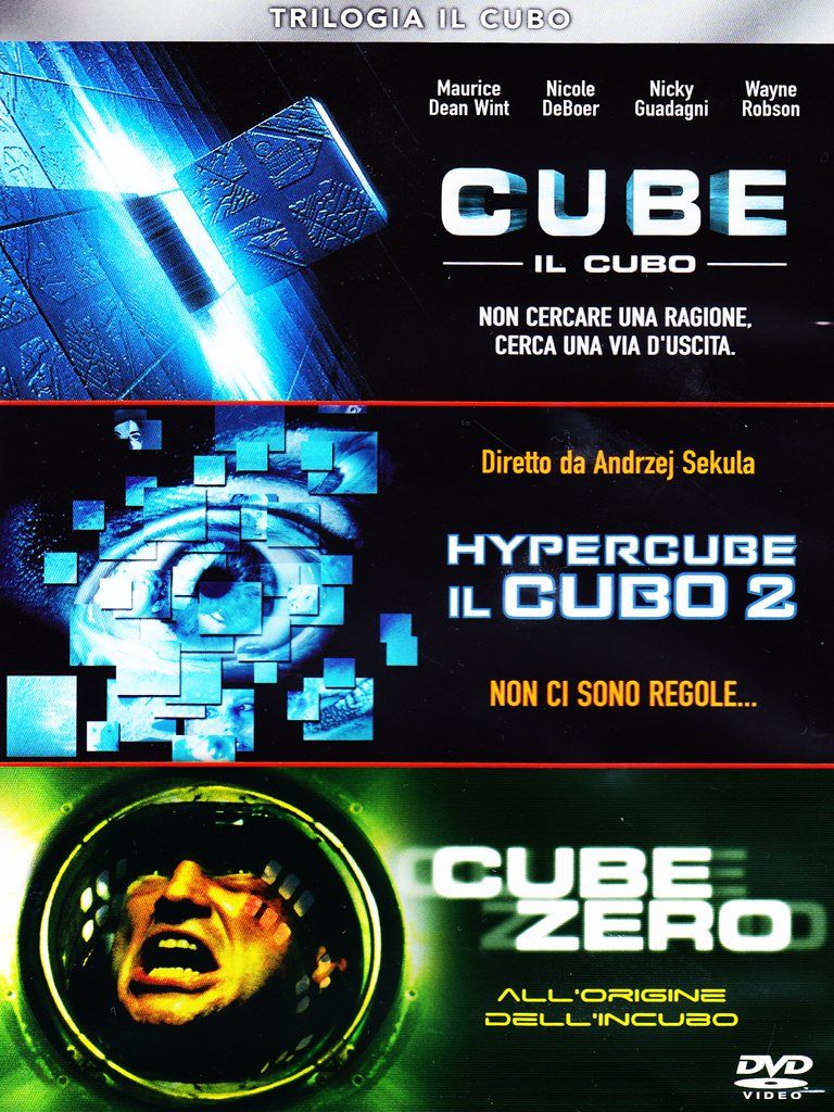 TeknoFilm - Box 3 DVD – TRILOGIA IL CUBO - Il cubo, Hypercube, Cube zero (1997) - EAGLE TeknoFilm - Box 3 DVD – TRILOGIA IL CUBO - Il cubo, Hypercube, Cube zero (1997) - EAGLE
