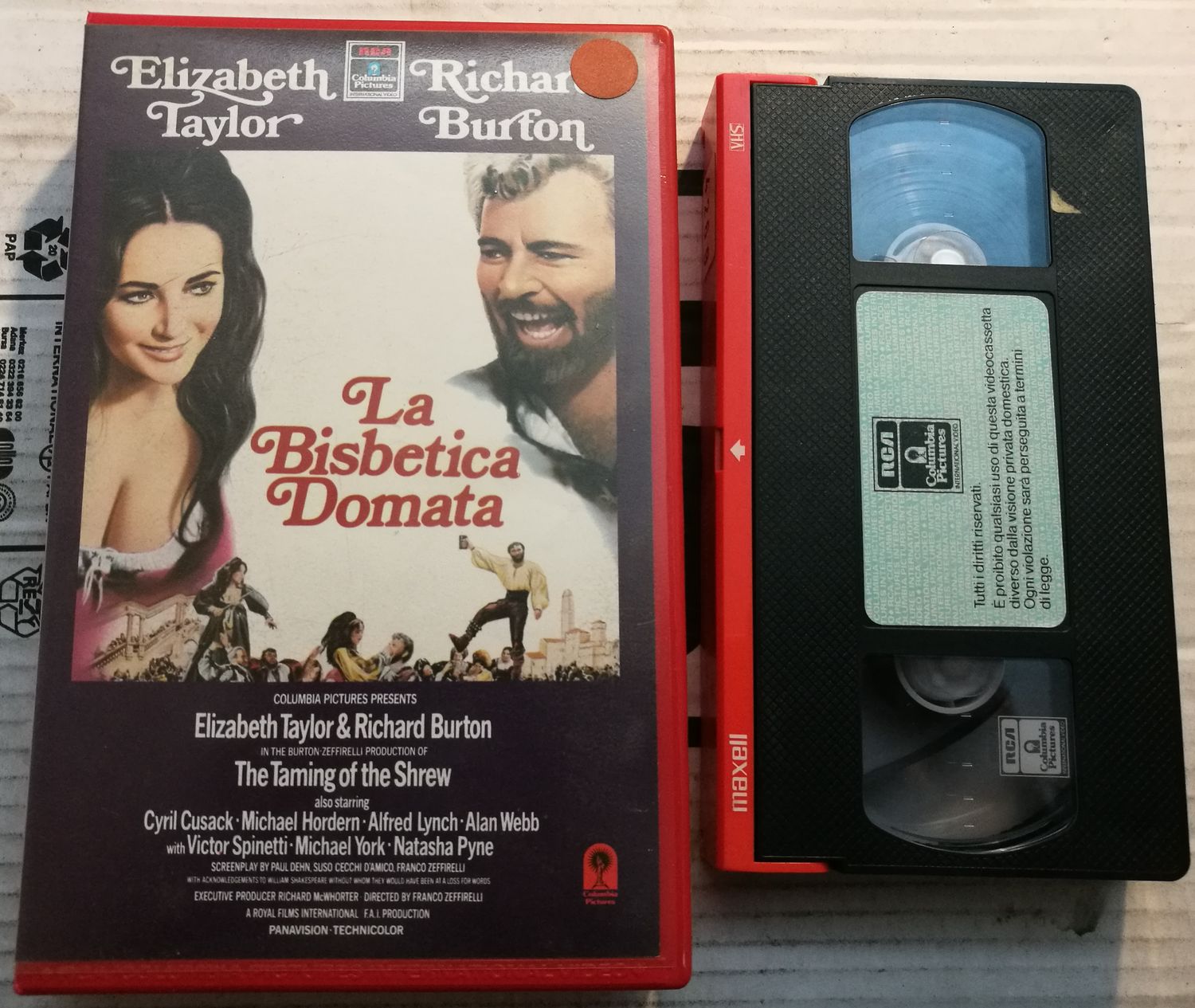 TeknoFilm - VHS - LA BISBETICA DOMATA di Franco Zeffirelli (1967) - RCA TeknoFilm - VHS - LA BISBETICA DOMATA di Franco Zeffirelli (1967) - RCA