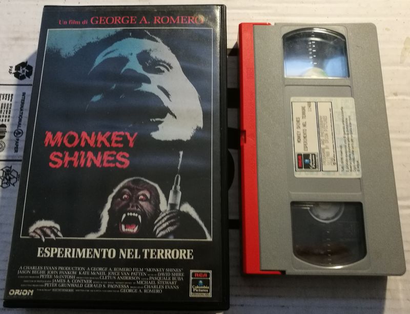 TeknoFilm - VHS - MONKEY SHINES - ESPERIMENTO NEL TERRORE di George A. Romero (1988) - RCA