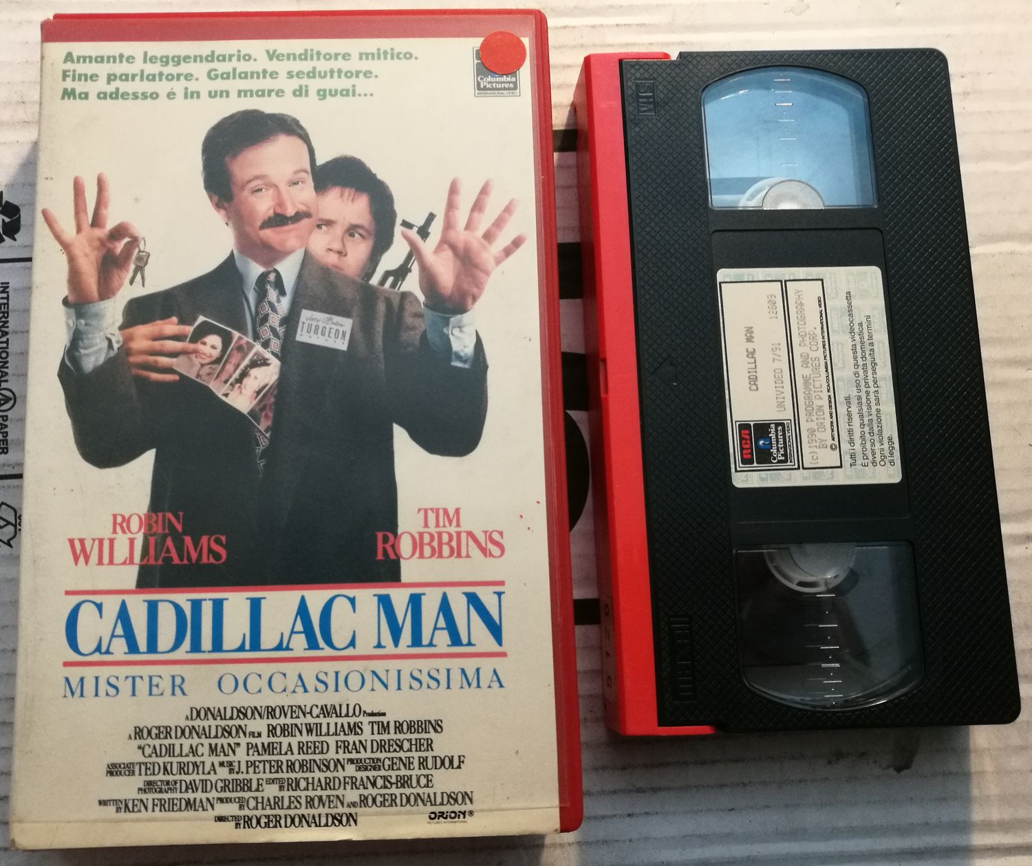 TeknoFilm - VHS - CADILLAC MAN - MISTER OCCASIONISSIMA di Roger Donaldson (1990) - RCA TeknoFilm - VHS - CADILLAC MAN - MISTER OCCASIONISSIMA di Roger Donaldson (1990) - RCA