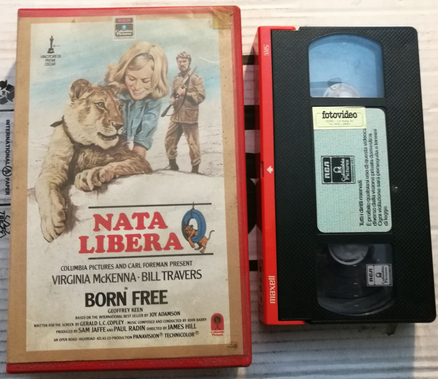 TeknoFilm - VHS - NATA LIBERA di James Hill (1965) - RCA TeknoFilm - VHS - NATA LIBERA di James Hill (1965) - RCA