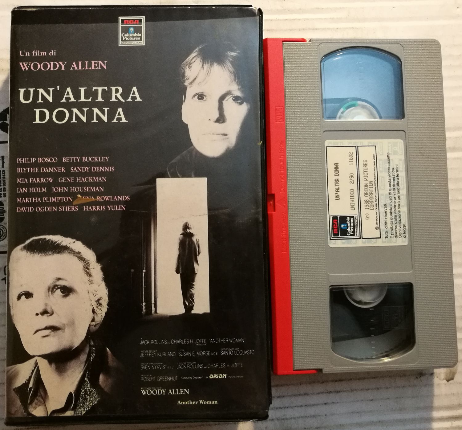 TeknoFilm - VHS (Box blu orig. RCA) – UN'ALTRA DONNA di Woody Allen (1988) - RCA TeknoFilm - VHS (Box blu orig. RCA) – UN'ALTRA DONNA di Woody Allen (1988) - RCA