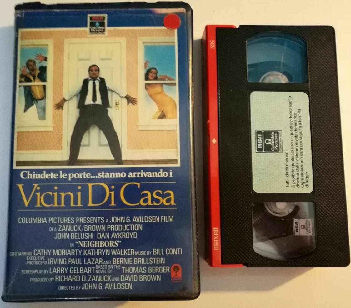 TeknoFilm - VHS (Box blu orig. RCA) – VICINI DI CASA di John G. Avildsen (1982) - RCA TeknoFilm - VHS (Box blu orig. RCA) – VICINI DI CASA di John G. Avildsen (1982) - RCA