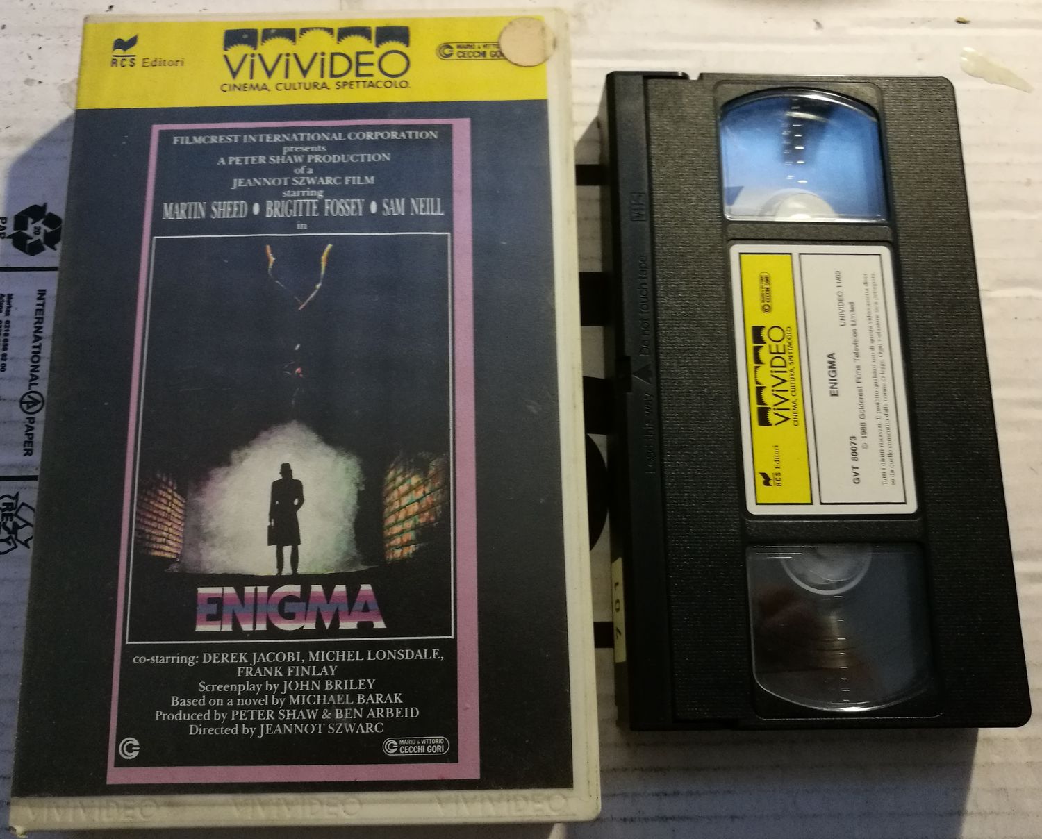 TeknoFilm – VHS – ENIGMA - IL CODICE DELL'ASSASSINO di Jeannot Szwarc (1982) - VIVIVIDEO TeknoFilm – VHS – ENIGMA - IL CODICE DELL'ASSASSINO di Jeannot Szwarc (1982) - VIVIVIDEO
