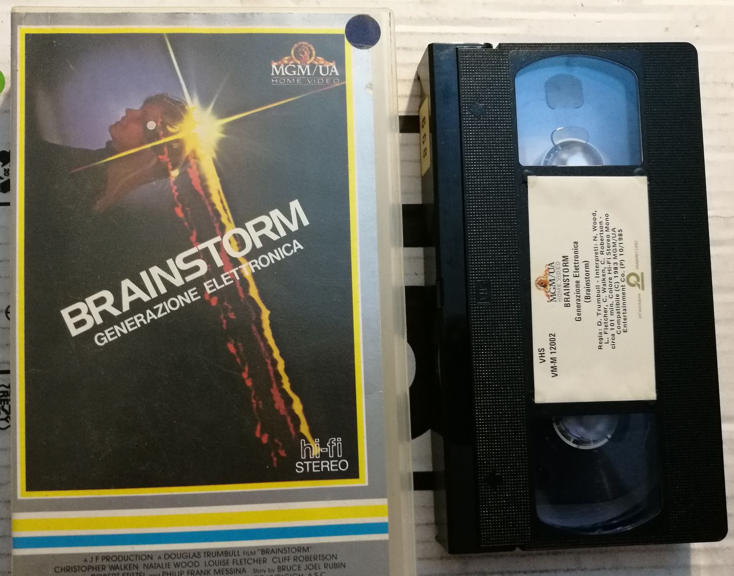 TeknoFilm – VHS – BRAINSTORM - GENERAZIONE ELETTRONICA di Douglas Trumbull (1983) - MGM TeknoFilm – VHS – BRAINSTORM - GENERAZIONE ELETTRONICA di Douglas Trumbull (1983) - MGM