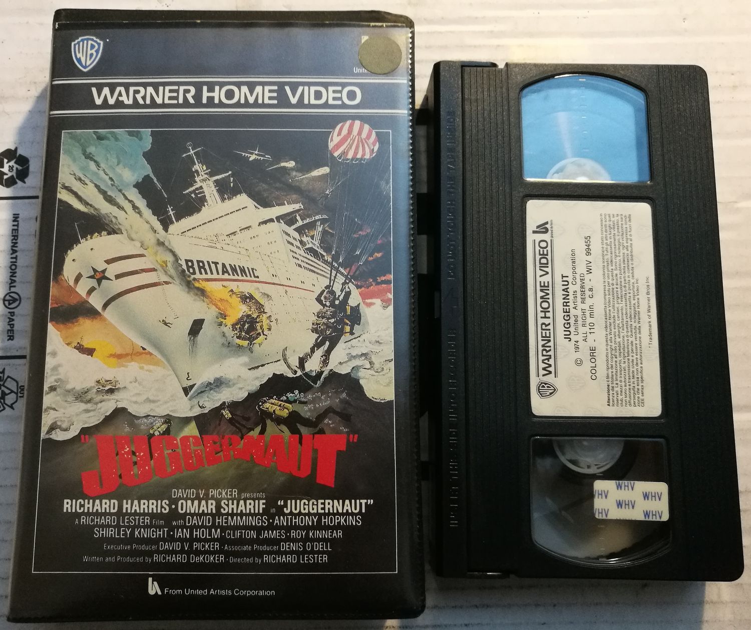 TeknoFilm – VHS – JUGGERNAUT di Richard Lester (1974) - WARNER BROS TeknoFilm – VHS – JUGGERNAUT di Richard Lester (1974) - WARNER BROS