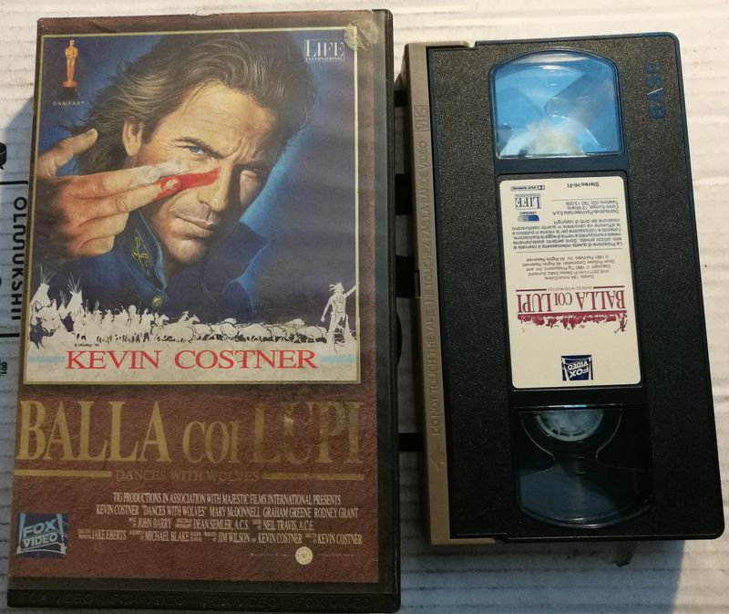 TeknoFilm – VHS – BALLA COI LUPI di Kevin Costner (1990) - 20TH CENTURY FOX