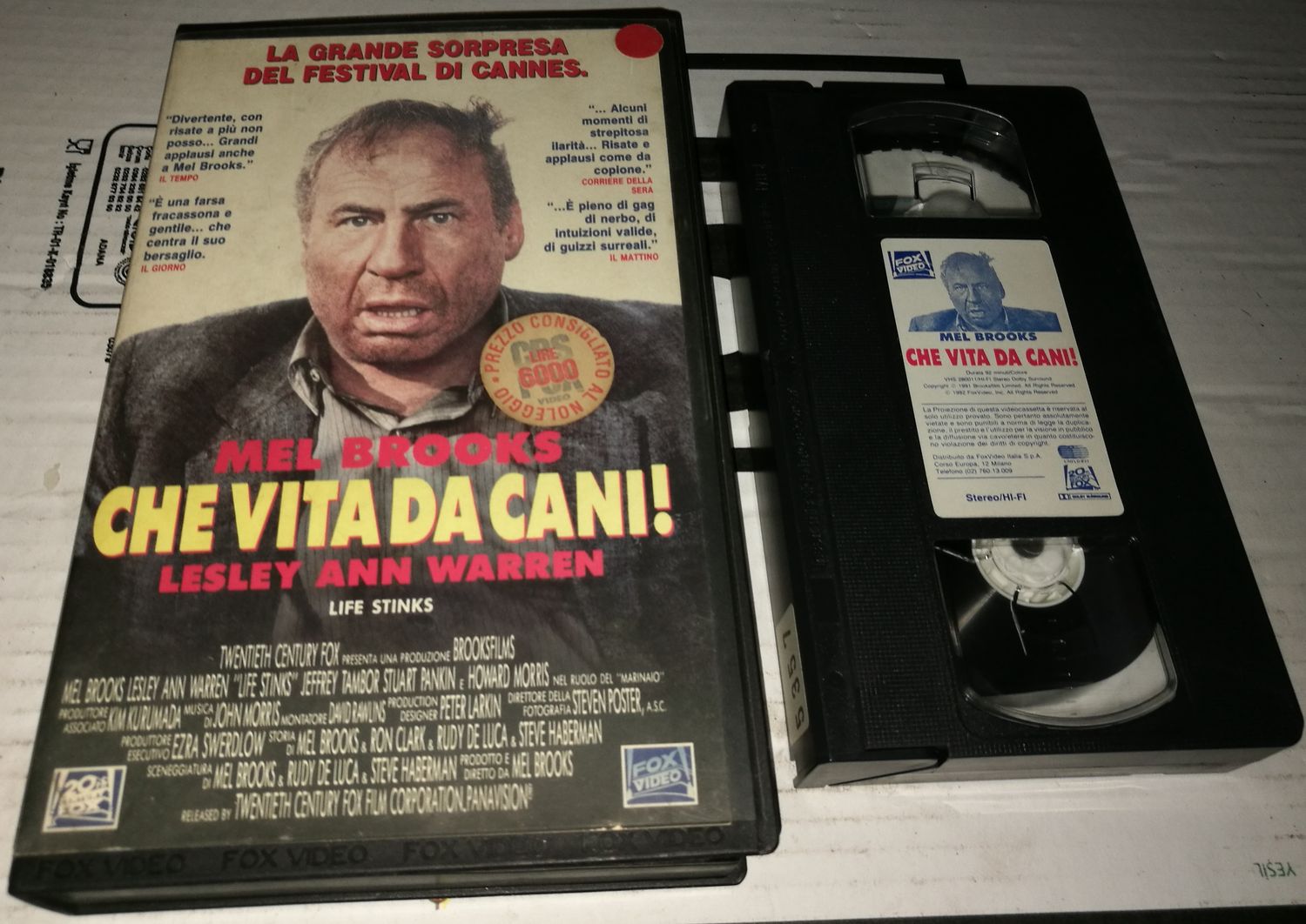 TeknoFilm – VHS – CHE VITA DA CANI di Mel Brooks (1991) - 20TH CENTURY FOX TeknoFilm – VHS – CHE VITA DA CANI di Mel Brooks (1991) - 20TH CENTURY FOX