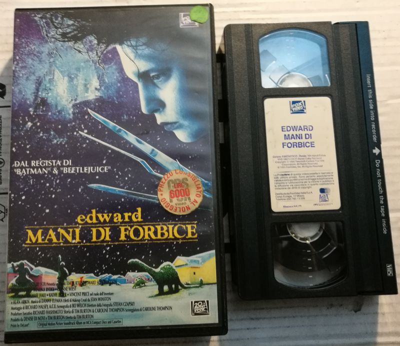 TeknoFilm – VHS – EDWARD MANI DI FORBICE di Tim Burton (1990) - 20TH CENTURY FOX