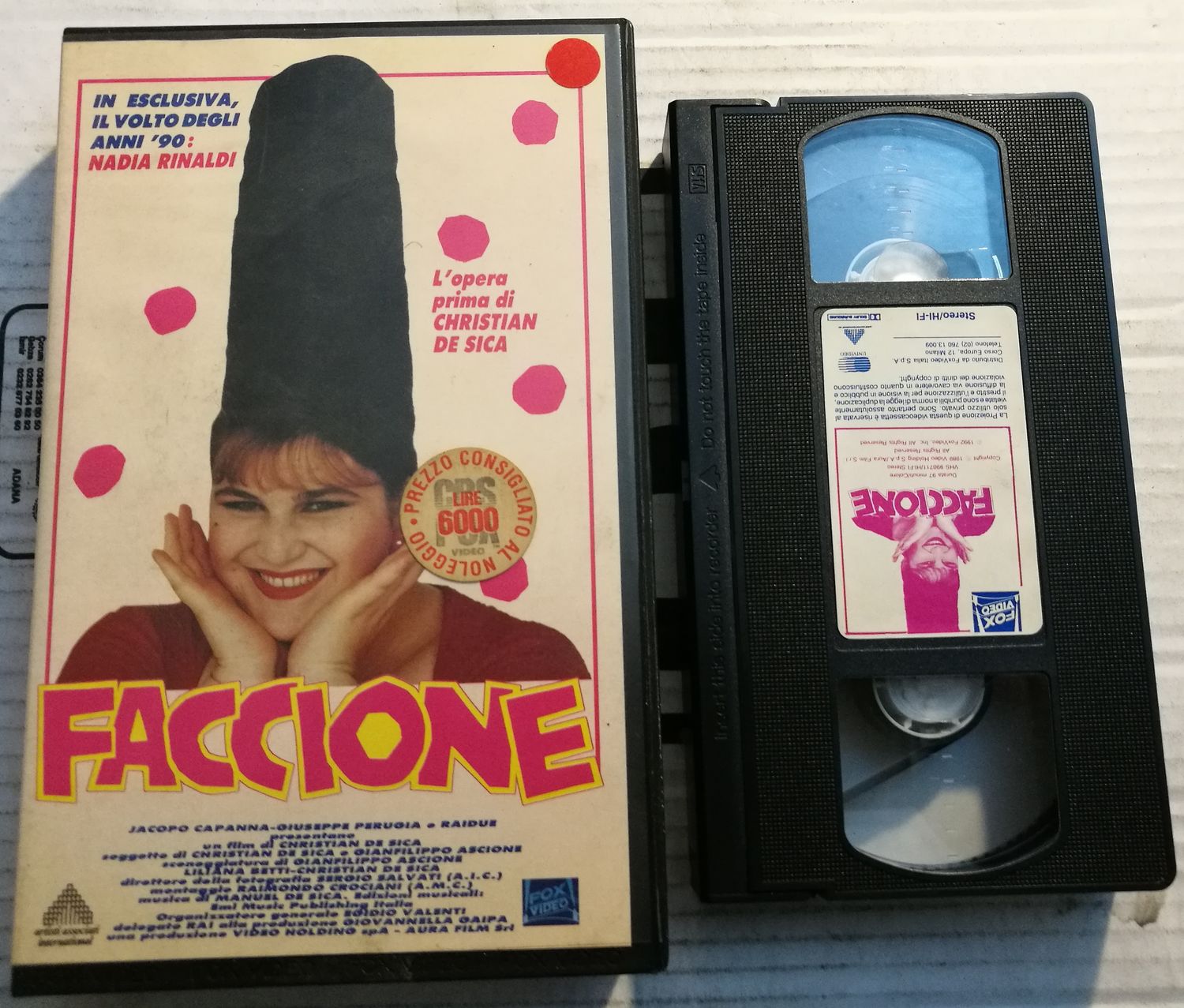 TeknoFilm – VHS – FACCIONE di Christian De Sica (1991) - 20TH CENTURY FOX TeknoFilm – VHS – FACCIONE di Christian De Sica (1991) - 20TH CENTURY FOX