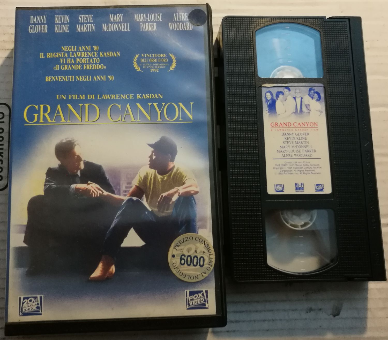 TeknoFilm – VHS – GRAND CANYON di Lawrence Kasdan (1991) - 20TH CENTURY FOX TeknoFilm – VHS – GRAND CANYON di Lawrence Kasdan (1991) - 20TH CENTURY FOX