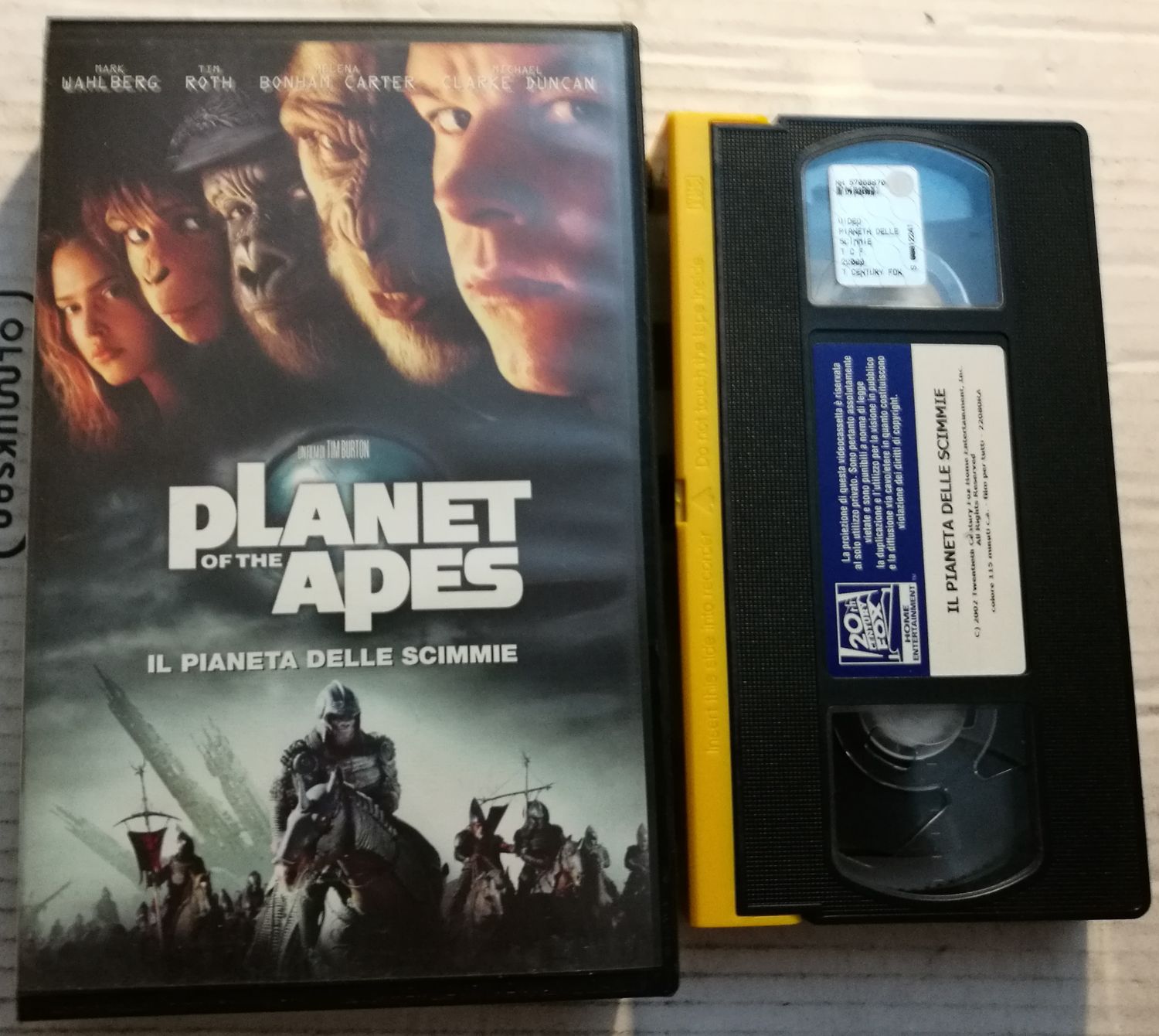 TeknoFilm – VHS – PLANET OF THE APES di Tim Burton (2001) - 20TH CENTURY FOX TeknoFilm – VHS – PLANET OF THE APES di Tim Burton (2001) - 20TH CENTURY FOX