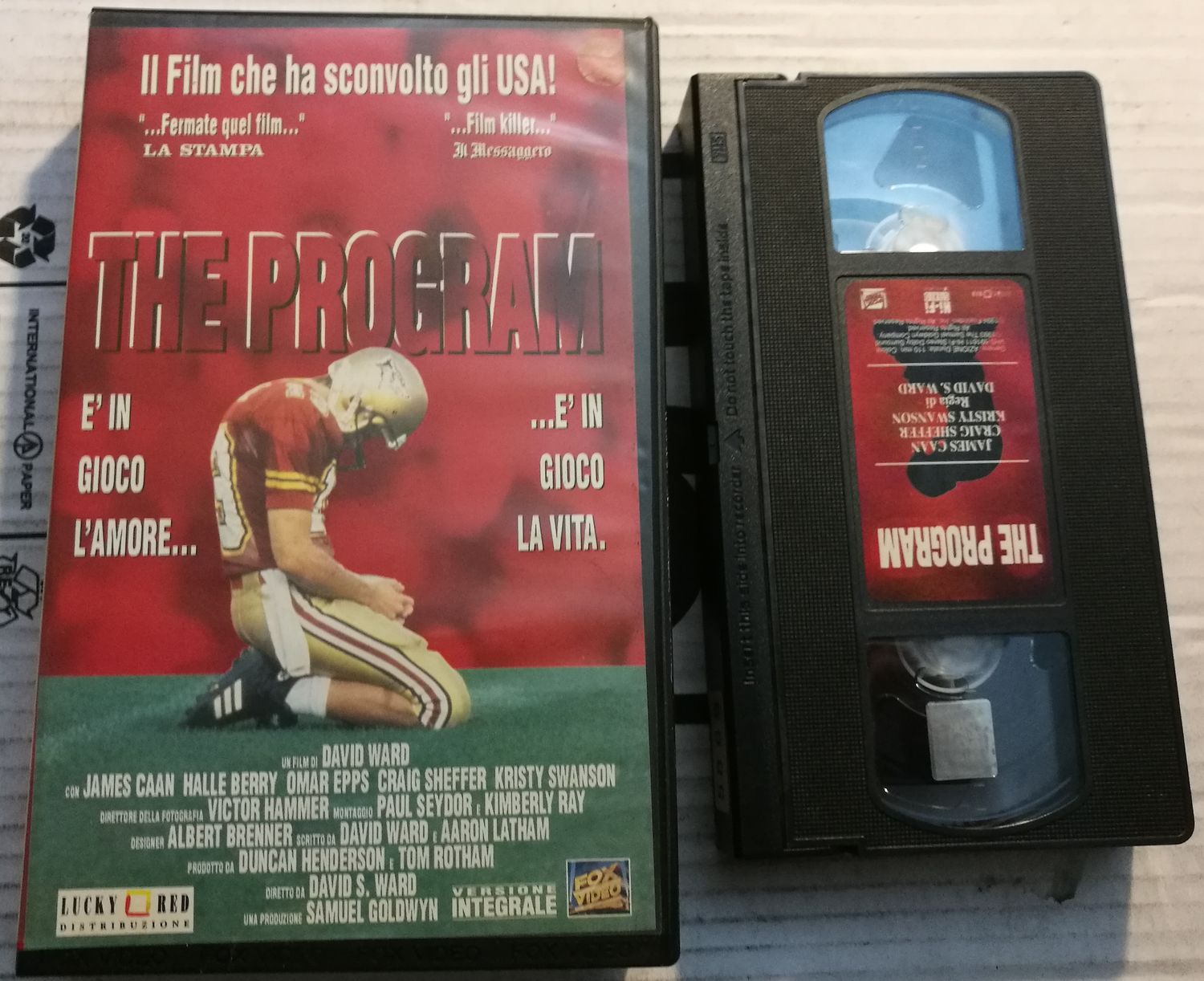 TeknoFilm – VHS – THE PROGRAM di David S. Ward (1993) - 20TH CENTURY FOX TeknoFilm – VHS – THE PROGRAM di David S. Ward (1993) - 20TH CENTURY FOX