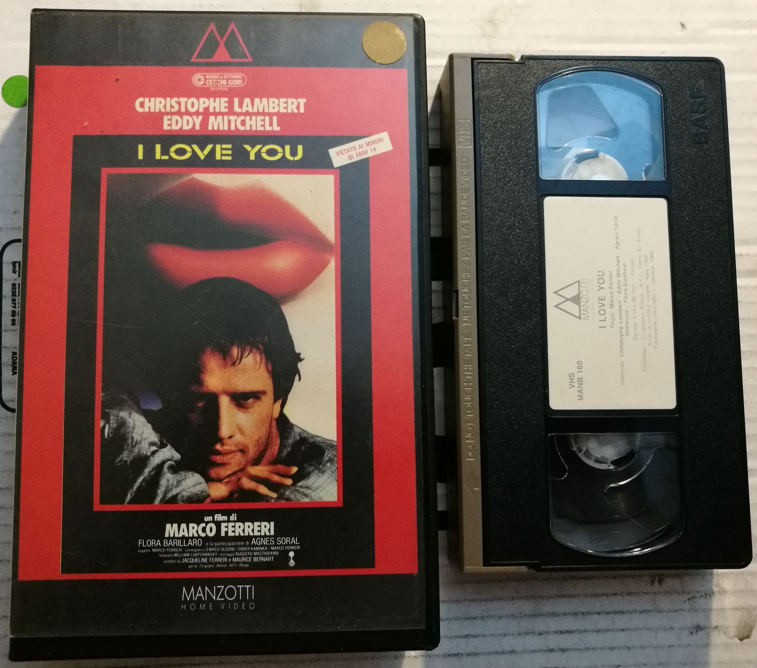 TeknoFilm – VHS – I LOVE YOU di Marco Ferreri (1986) - MANZOTTI TeknoFilm – VHS – I LOVE YOU di Marco Ferreri (1986) - MANZOTTI