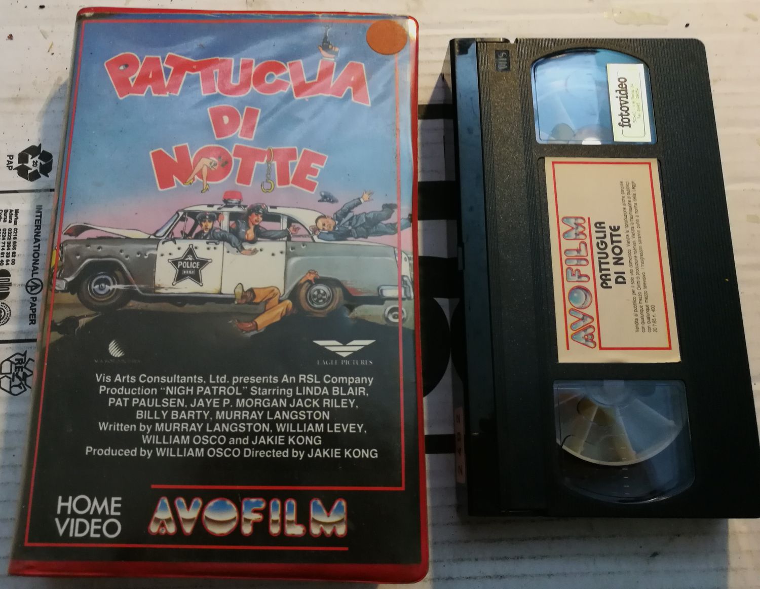 TeknoFilm - VHS – PATTUGLIA DI NOTTE di Jackie Kong (1985) - AVOFILM