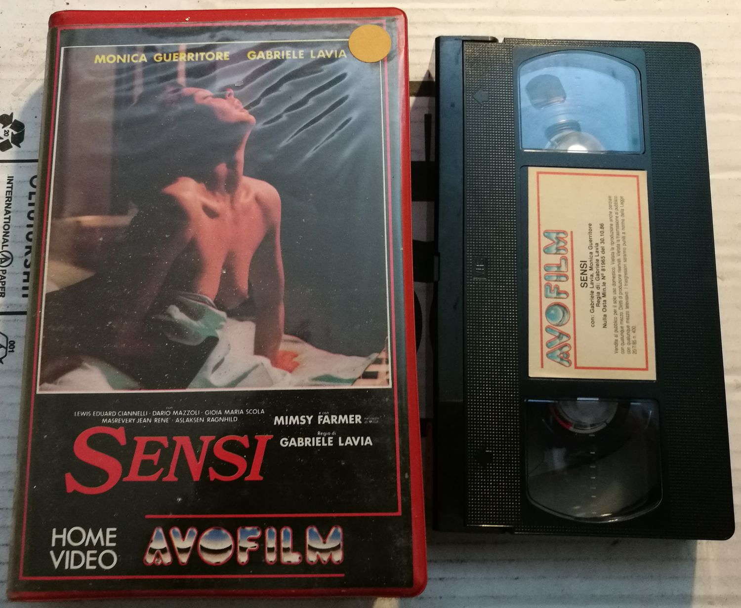 TeknoFilm - VHS – SENSI di Gabriele Lavia (1986) - AVOFILM TeknoFilm - VHS – SENSI di Gabriele Lavia (1986) - AVOFILM