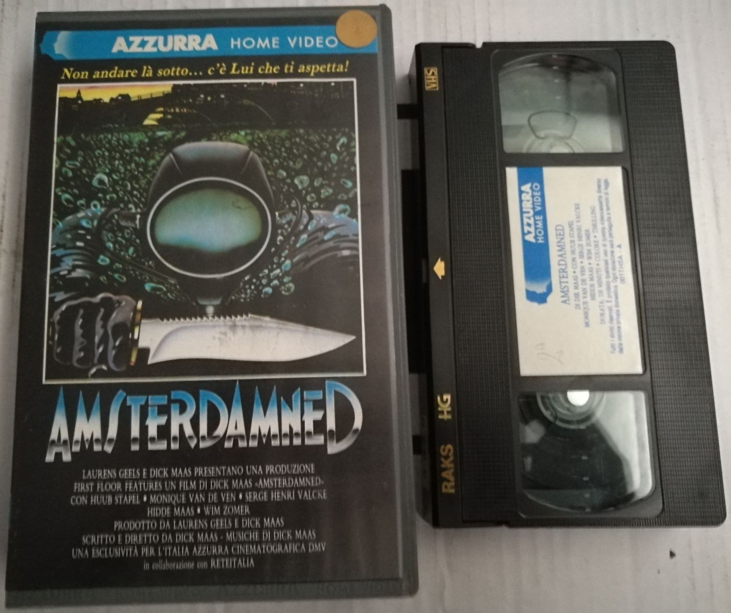 TeknoFilm - VHS – AMSTERDAMNED di Dick Maas (1988) - AZZURRA HOME VIDEO TeknoFilm - VHS – AMSTERDAMNED di Dick Maas (1988) - AZZURRA HOME VIDEO