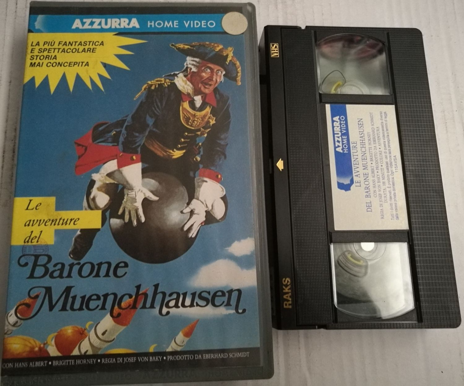 TeknoFilm - VHS – LE AVVENTURE DEL BARONE DI MUNCHHAUSEN di Terry Gilliam (1988) - AZZURRA HOME VIDEO TeknoFilm - VHS – LE AVVENTURE DEL BARONE DI MUNCHHAUSEN di Terry Gilliam (1988) - AZZURRA HOME VIDEO
