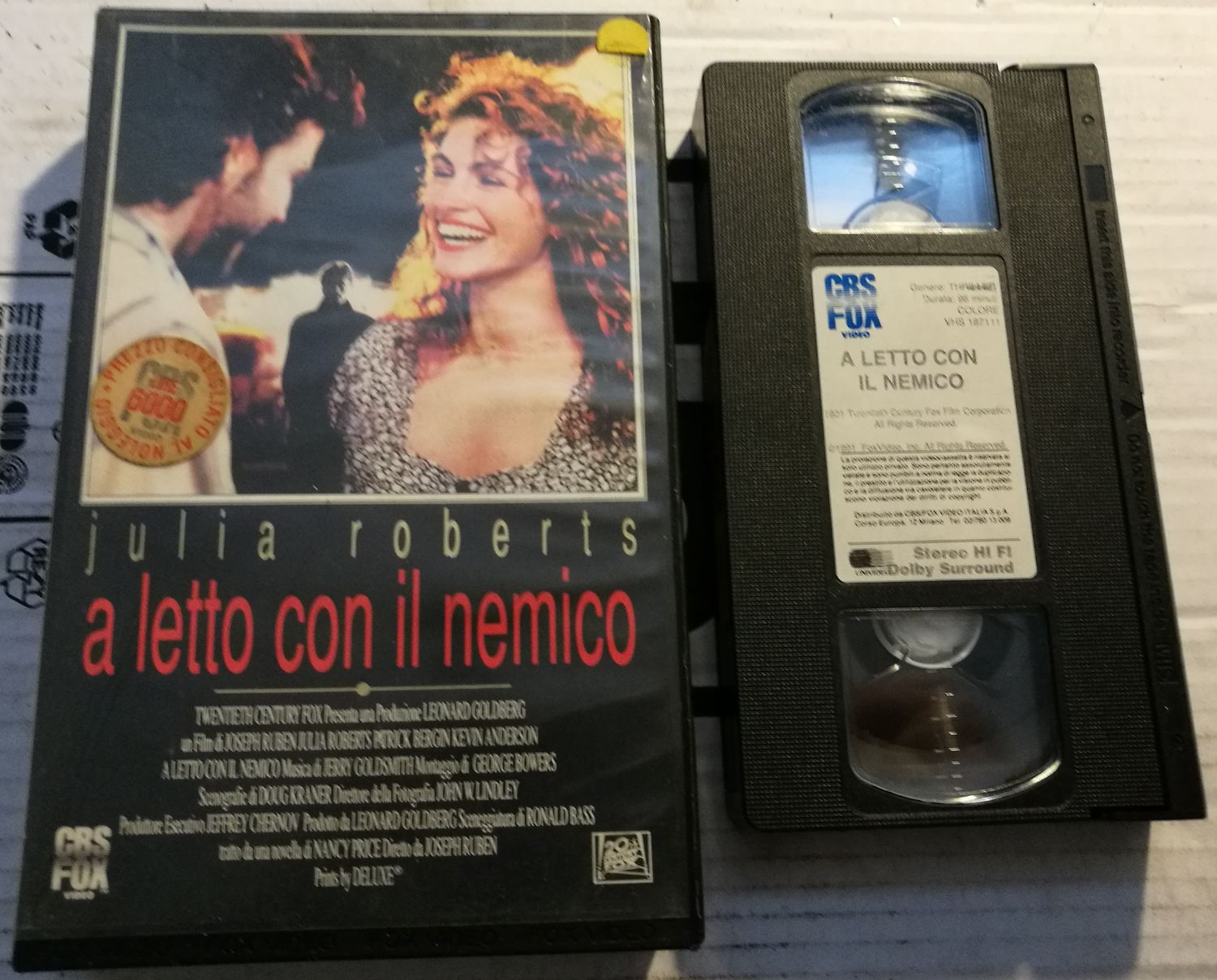 TeknoFilm - VHS – A LETTO CON IL NEMICO di Joseph Ruben (1991) - CBS FOX TeknoFilm - VHS – A LETTO CON IL NEMICO di Joseph Ruben (1991) - CBS FOX