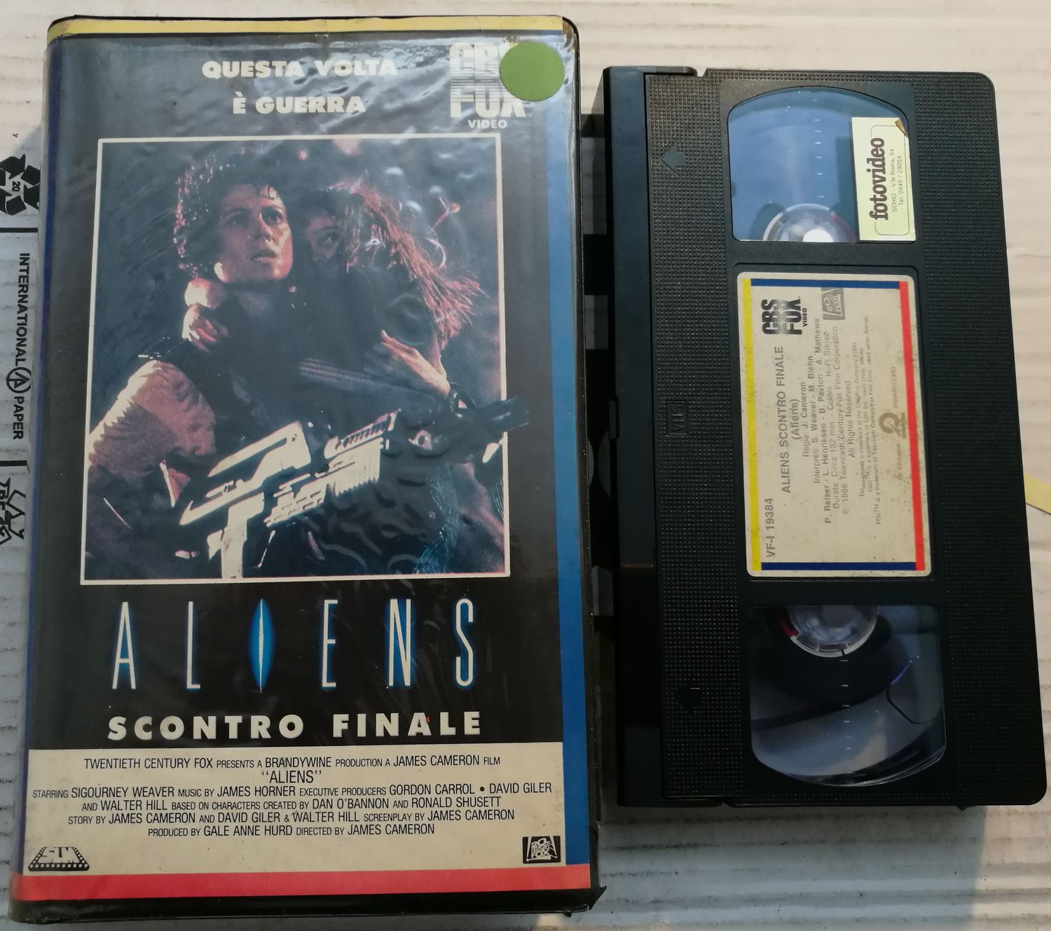 TeknoFilm - VHS – ALIENS SCONTRO FINALE di James Cameron (1986) - CBS FOX TeknoFilm - VHS – ALIENS SCONTRO FINALE di James Cameron (1986) - CBS FOX