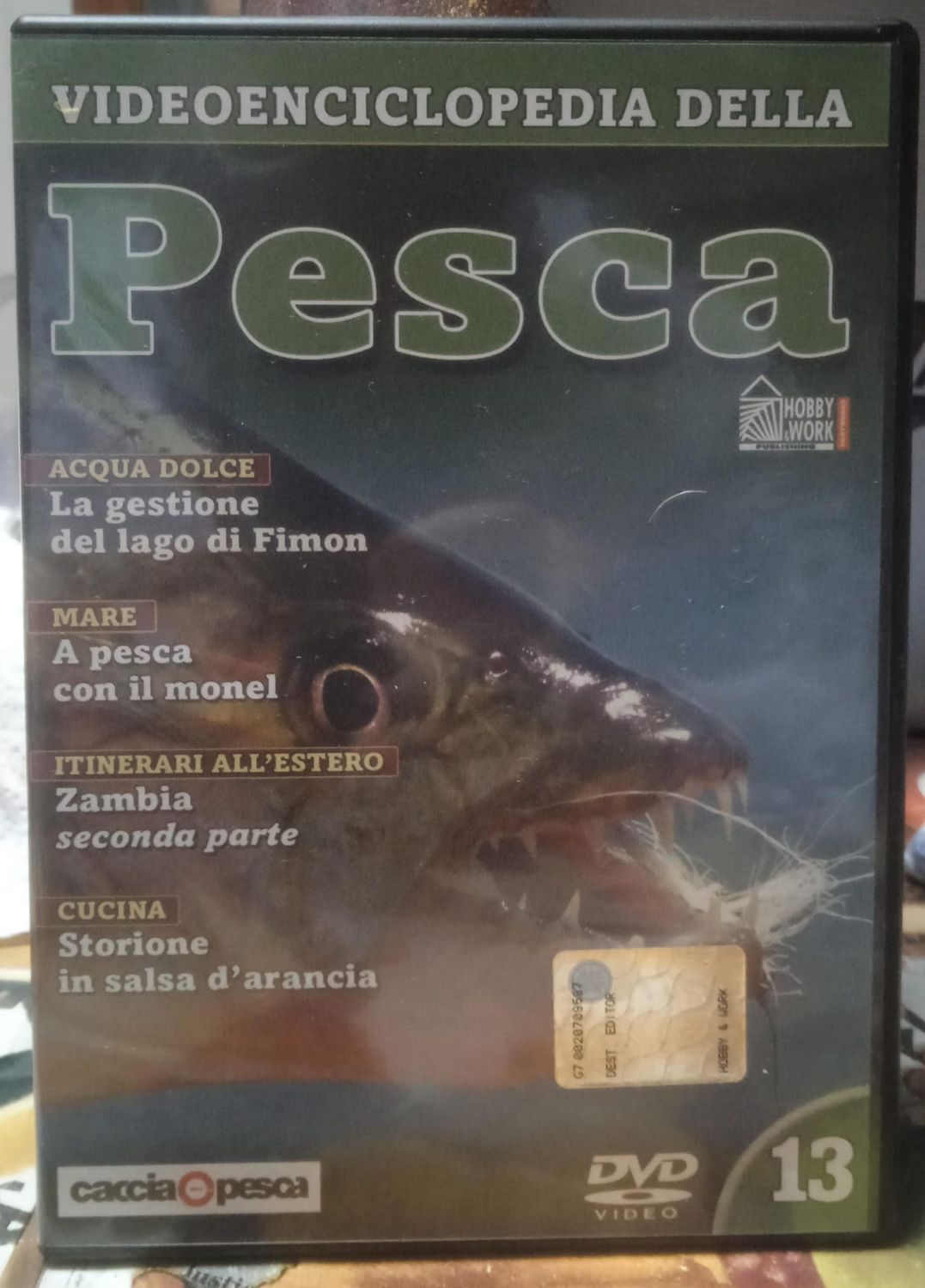 TeknoFilm - DVD - VIDEOENCICLOPEDIA DELLA PESCA 13 Acqua dolce e Mare (2006) - HOBBY & WORK TeknoFilm - DVD - VIDEOENCICLOPEDIA DELLA PESCA 13 Acqua dolce e Mare (2006) - HOBBY & WORK