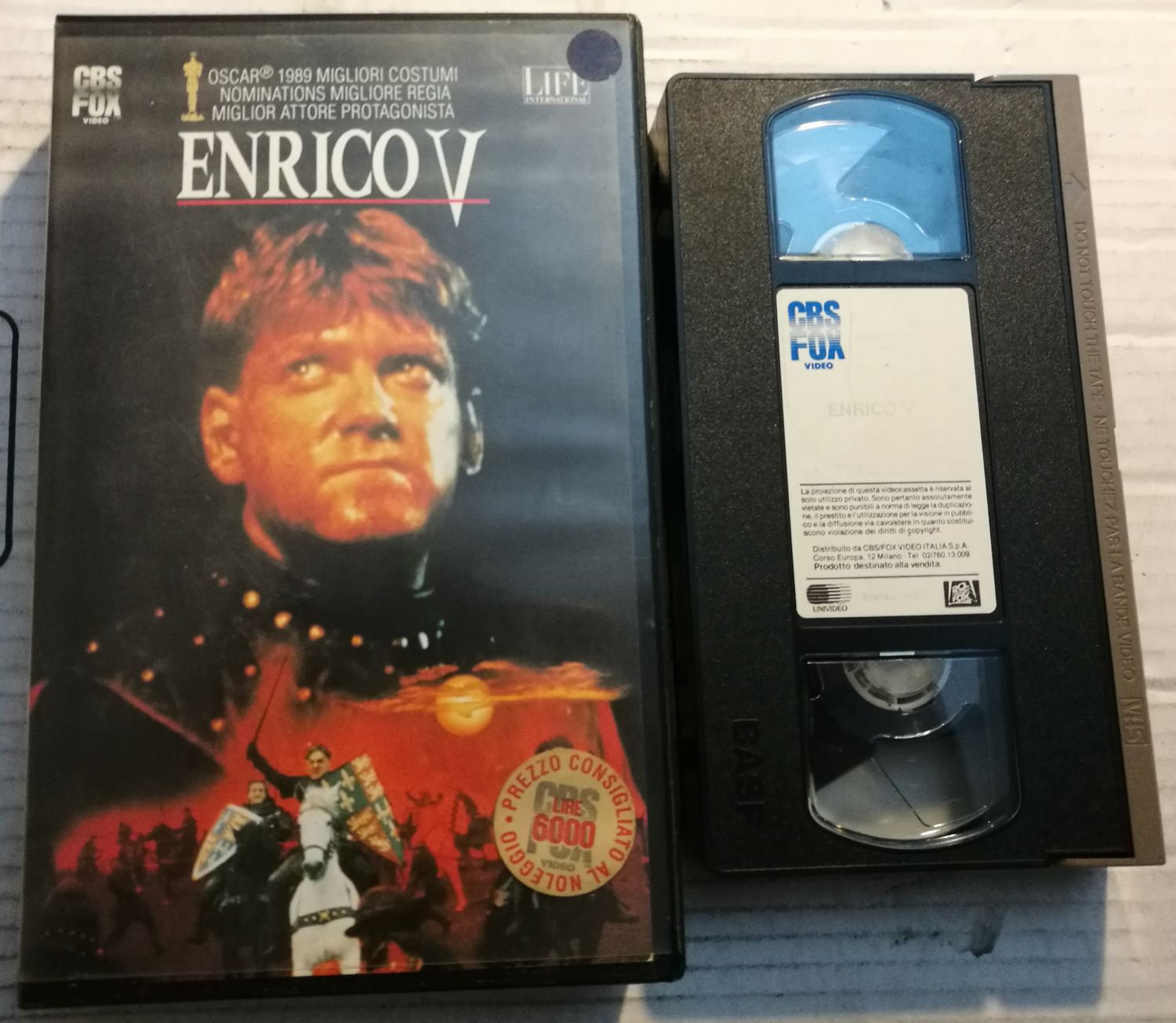 TeknoFilm - VHS – ENRICO V di Kenneth Branagh (1989) - CBS FOX TeknoFilm - VHS – ENRICO V di Kenneth Branagh (1989) - CBS FOX