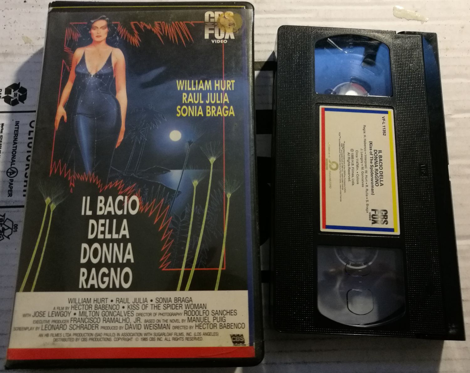 TeknoFilm - VHS – IL BACIO DELLA DONNA RAGNO di Hector Babenco (1984) - CBS FOX TeknoFilm - VHS – IL BACIO DELLA DONNA RAGNO di Hector Babenco (1984) - CBS FOX
