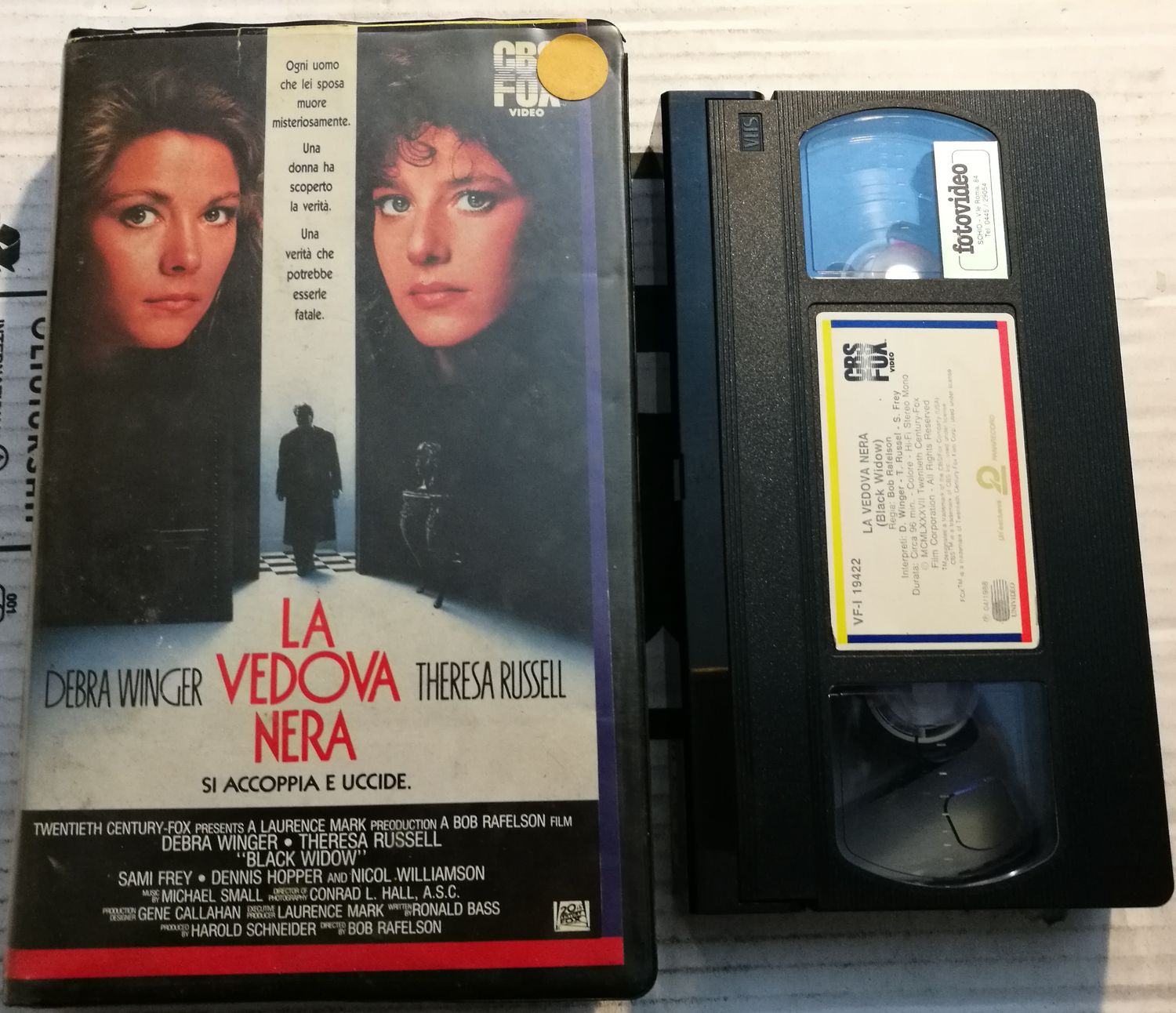 TeknoFilm - VHS – LA VEDOVA NERA di Bob Rafelson (1987) - CBS FOX TeknoFilm - VHS – LA VEDOVA NERA di Bob Rafelson (1987) - CBS FOX