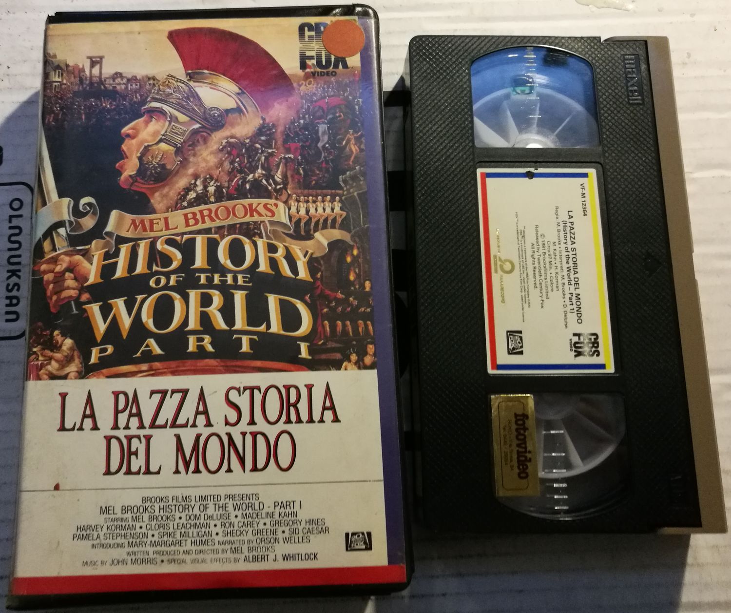TeknoFilm - VHS – LA PAZZA STORIA DEL MONDO di Mel Brooks (1982) - CBS FOX TeknoFilm - VHS – LA PAZZA STORIA DEL MONDO di Mel Brooks (1982) - CBS FOX