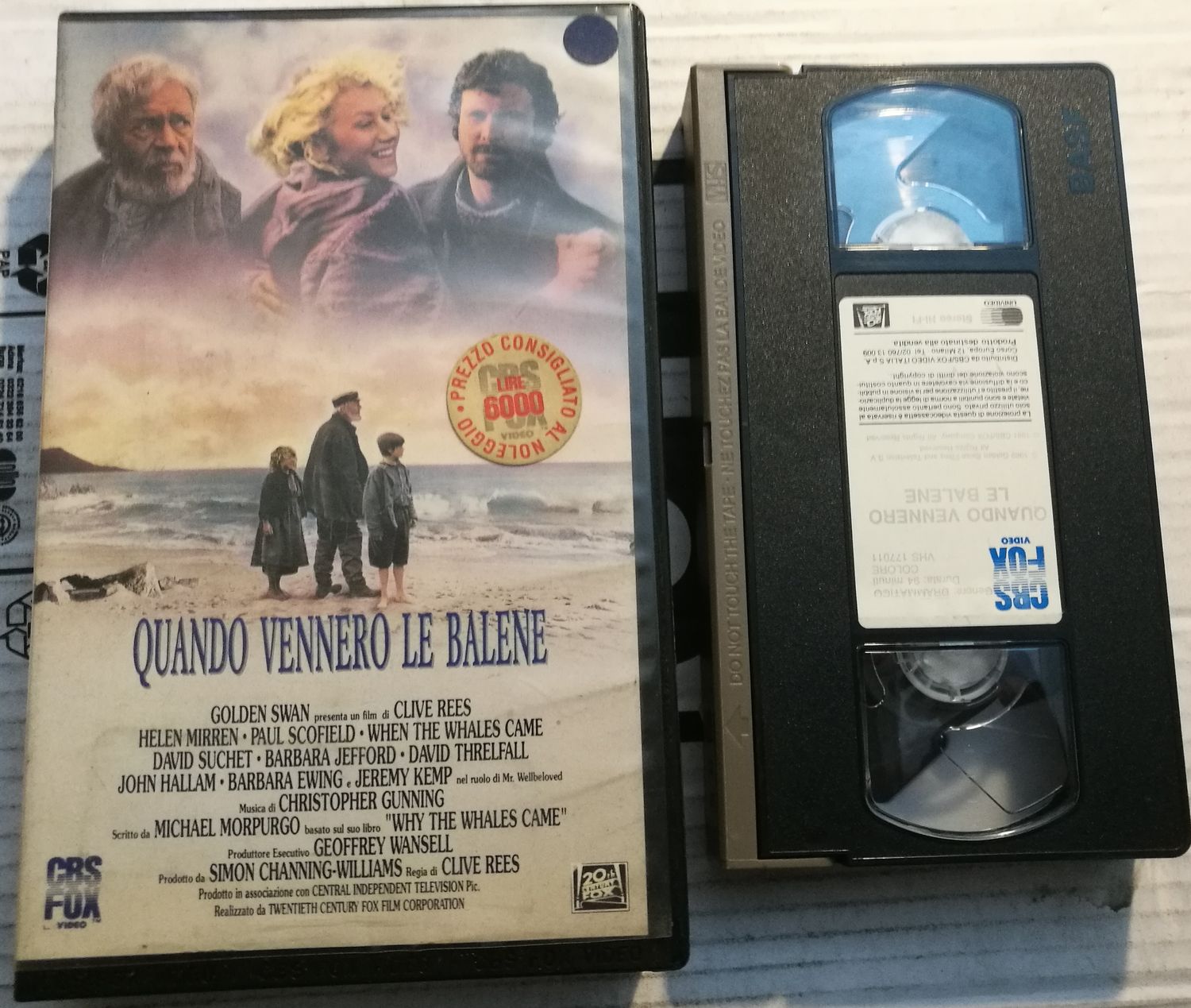 TeknoFilm - VHS – QUANDO VENNERO LE BALENE di Clive Rees (1989) - CBS FOX TeknoFilm - VHS – QUANDO VENNERO LE BALENE di Clive Rees (1989) - CBS FOX