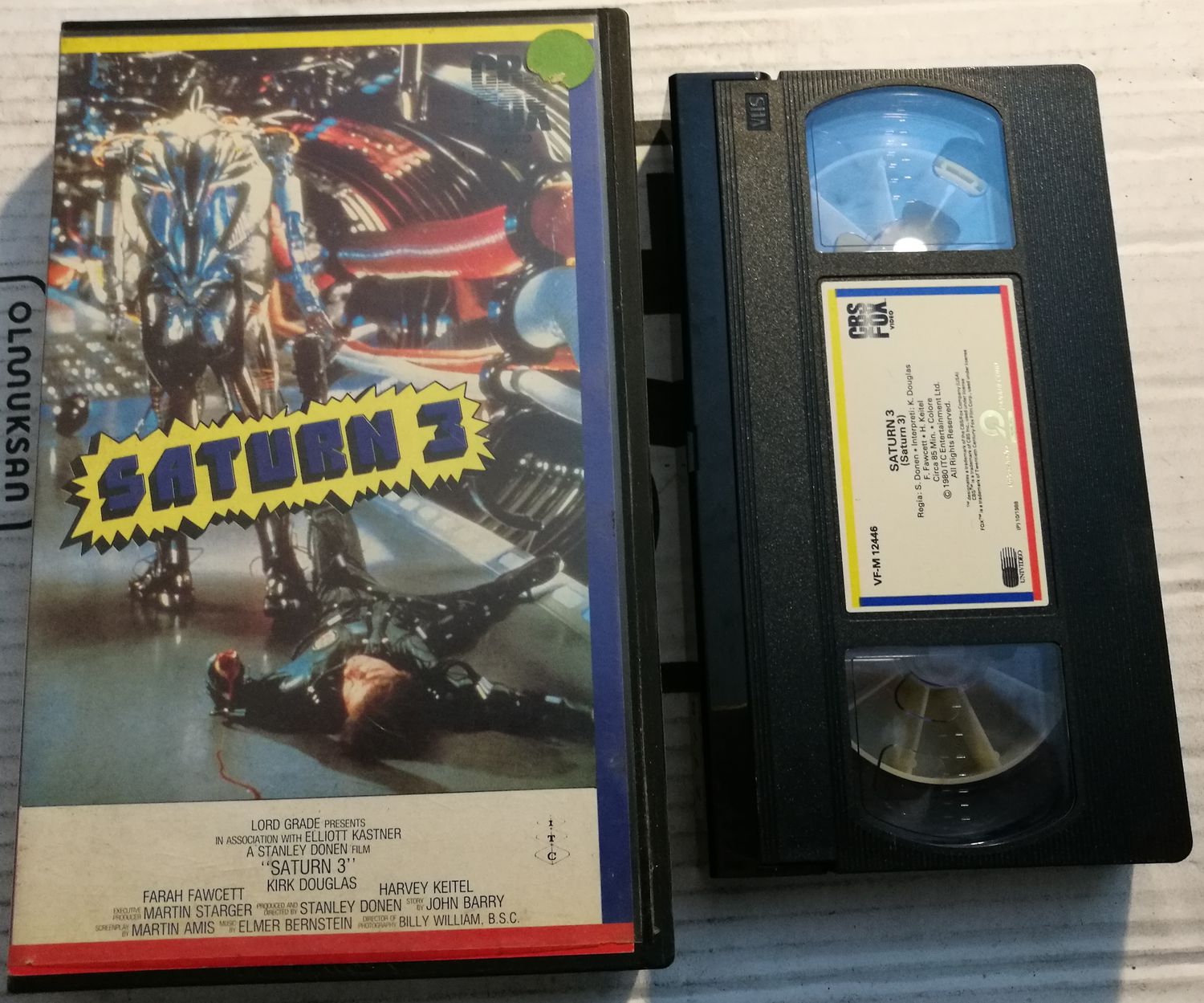 TeknoFilm - VHS – SATURN 3 di Stanley Donen (1980) - CBS FOX TeknoFilm - VHS – SATURN 3 di Stanley Donen (1980) - CBS FOX