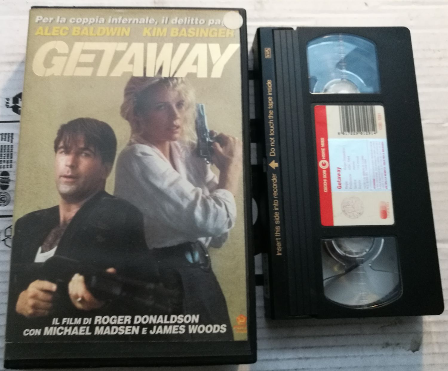TeknoFilm - VHS – GETAWAY di Roger Donaldson (1994) - CECCHI GORI HOME VIDEO TeknoFilm - VHS – GETAWAY di Roger Donaldson (1994) - CECCHI GORI HOME VIDEO